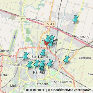 Mappa Centro Torri, 43122 Parma PR, Italia (1.90308)