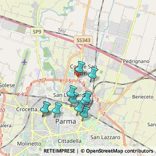 Mappa Centro Torri, 43122 Parma PR, Italia (1.84091)