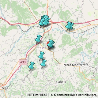 Mappa Via della Guardia, 14048 Montegrosso D'asti AT, Italia (6.65105)