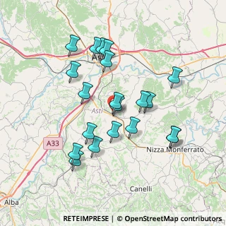 Mappa Via della Guardia, 14048 Montegrosso D'asti AT, Italia (7.0105)