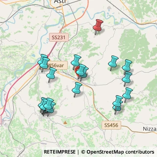 Mappa Via della Guardia, 14048 Montegrosso D'asti AT, Italia (4.245)