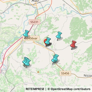 Mappa Via della Guardia, 14048 Montegrosso D'asti AT, Italia (3.43167)