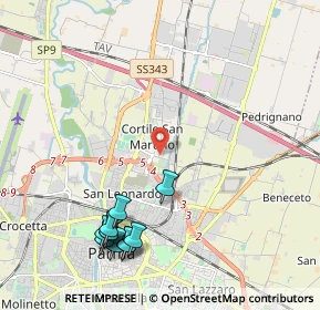 Mappa Piazza Carlo Emilio Gadda, 43122 Parma PR, Italia (2.55545)