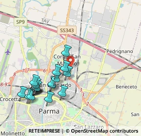 Mappa Piazza Aldo Palazzeschi, 43122 Parma PR, Italia (2.09421)
