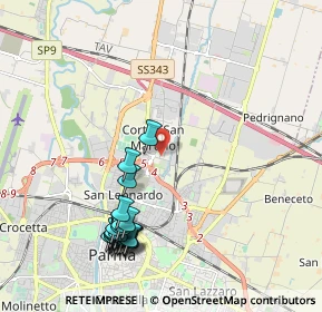 Mappa Piazza Carlo Emilio Gadda, 43122 Parma PR, Italia (2.3205)