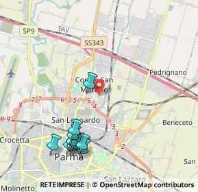 Mappa Piazza Carlo Emilio Gadda, 43122 Parma PR, Italia (2.34818)