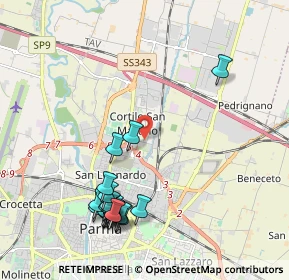 Mappa Piazza Carlo Emilio Gadda, 43122 Parma PR, Italia (2.358)