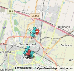 Mappa Piazza Carlo Emilio Gadda, 43122 Parma PR, Italia (2.2375)