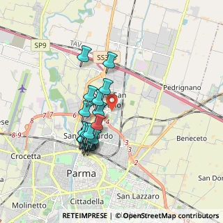 Mappa Piazza Carlo Emilio Gadda, 43122 Parma PR, Italia (1.5565)