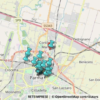 Mappa Piazza Carlo Emilio Gadda, 43122 Parma PR, Italia (2.084)