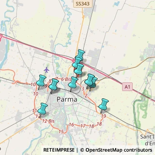 Mappa Piazza Aldo Palazzeschi, 43122 Parma PR, Italia (2.6825)