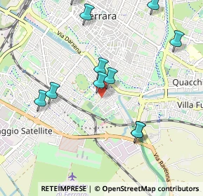 Mappa Via Del Campo Cimitero, 44122 Ferrara FE, Italia (1.08364)