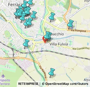 Mappa Via Capodistria, 44124 Ferrara FE, Italia (1.261)