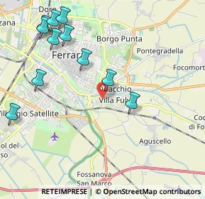 Mappa Via Capodistria, 44124 Ferrara FE, Italia (2.48909)