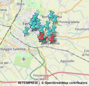 Mappa Via Capodistria, 44124 Ferrara FE, Italia (1.1655)