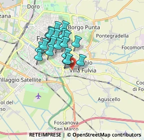 Mappa Via Capodistria, 44124 Ferrara FE, Italia (1.411)
