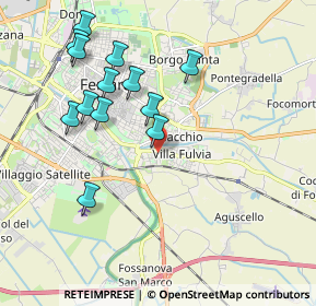 Mappa Via Capodistria, 44124 Ferrara FE, Italia (2.00308)