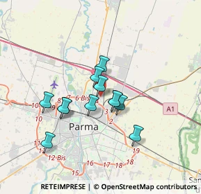 Mappa Strada Traversante S. Leonardo, 43122 Parma PR, Italia (2.68)