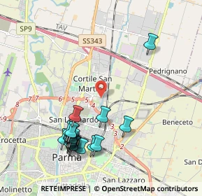 Mappa Strada Traversante S. Leonardo, 43122 Parma PR, Italia (2.261)