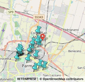 Mappa Strada Traversante S. Leonardo, 43122 Parma PR, Italia (2.1235)