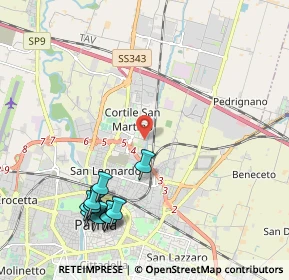 Mappa Strada Traversante S. Leonardo, 43122 Parma PR, Italia (2.52636)