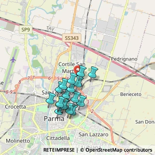 Mappa Strada Traversante S. Leonardo, 43122 Parma PR, Italia (1.67944)