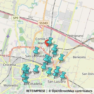 Mappa Strada Traversante S. Leonardo, 43122 Parma PR, Italia (2.37294)
