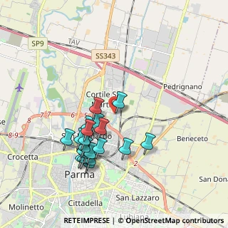 Mappa Strada Traversante S. Leonardo, 43122 Parma PR, Italia (1.8345)