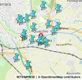 Mappa Via Val Mezzano, 44124 Ferrara FE, Italia (0.899)