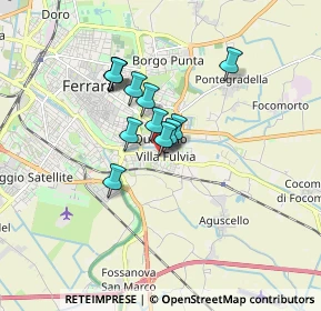 Mappa Via Val Mezzano, 44124 Ferrara FE, Italia (1.17333)