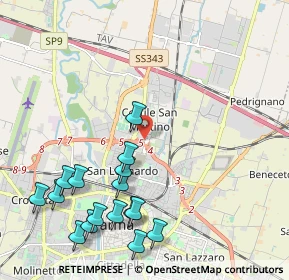 Mappa Via E. G. e M. Braibanti, 43122 Parma PR, Italia (2.51563)