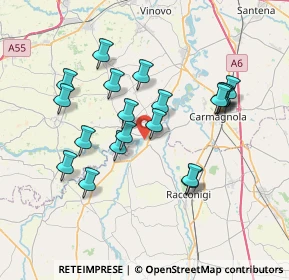 Mappa Via Circonvallazione, 12030 Casalgrasso CN, Italia (6.834)