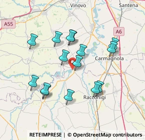 Mappa Via Circonvallazione, 12030 Casalgrasso CN, Italia (6.76133)