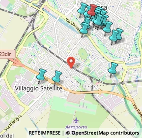 Mappa Via Fiordaliso, 44122 Ferrara FE, Italia (1.2415)