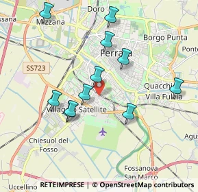 Mappa Via Fiordaliso, 44122 Ferrara FE, Italia (1.83909)