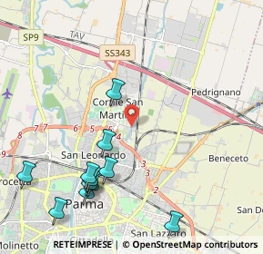 Mappa Strada Naviglio Alto, 43122 Ugozzolo PR, Italia (2.51727)