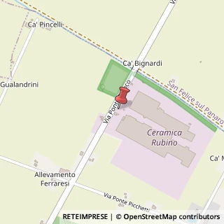 Mappa Via Ponte Bianco, 20, 41031 Camposanto, Modena (Emilia Romagna)