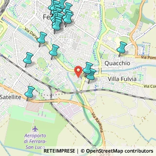 Mappa Via degli Olivetani, 44124 Ferrara FE, Italia (1.417)