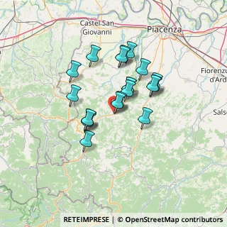 Mappa Centro sportivo di Perino, 29020 Travo PC, Italia (10.613)