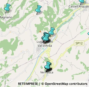 Mappa Piazza Casana, 29018 Lugagnano Val D'arda PC, Italia (1.713)