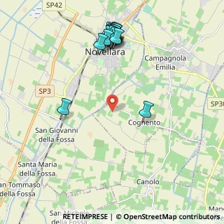 Mappa Via Altimani, 42012 Campagnola Emilia RE, Italia (2.4145)