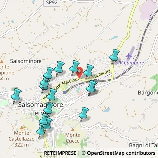 Mappa Via Mistrali, 43039 Salsomaggiore Terme PR, Italia (1.07563)