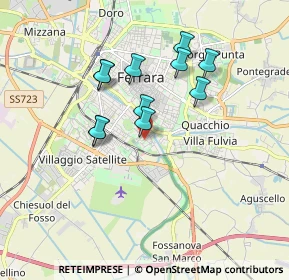 Mappa Via Mario Cavallari, 44124 Ferrara FE, Italia (1.50182)