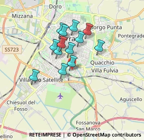 Mappa Via Mario Cavallari, 44124 Ferrara FE, Italia (1.35077)