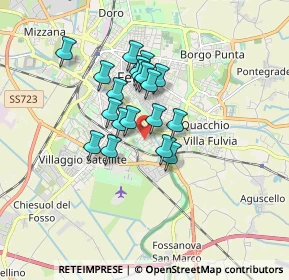 Mappa Via Mario Cavallari, 44124 Ferrara FE, Italia (1.25579)