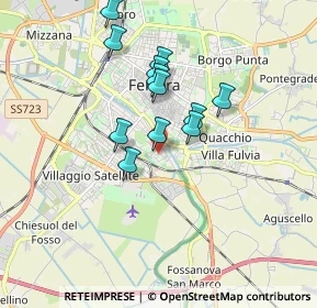 Mappa Via Mario Cavallari, 44124 Ferrara FE, Italia (1.46083)