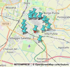 Mappa Via Mario Cavallari, 44124 Ferrara FE, Italia (1.41235)