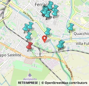 Mappa Via Mario Cavallari, 44124 Ferrara FE, Italia (1.0335)