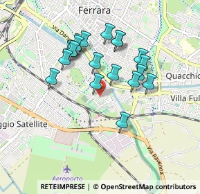 Mappa Via Mario Cavallari, 44124 Ferrara FE, Italia (0.8055)