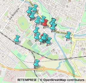 Mappa Via Mario Cavallari, 44124 Ferrara FE, Italia (0.371)